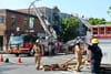 Photos: un incendie majeur sur l'avenue Laurier