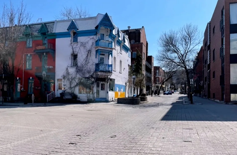 La photo de jour montre une intersection de l'avenue Duluth.